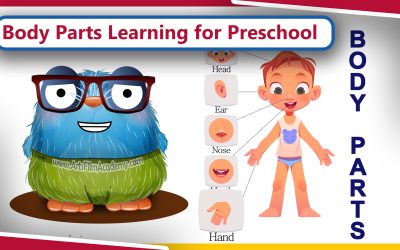 Parts of the Body for kids | body parts name in English with pictures