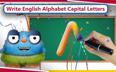 Write English Alphabets – Uppercase big letters for preschool kids
