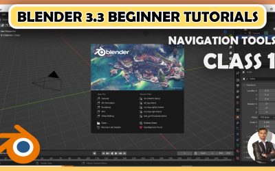 Blender tutorial for beginners 3.3 easy | Navigation tools tips and tricks | Class 1