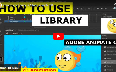 How to use library panel in Adobe Animate cc