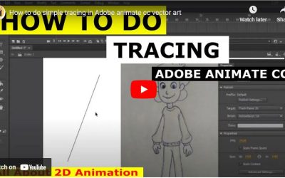 How to do simple tracing in Adobe animate cc vector art