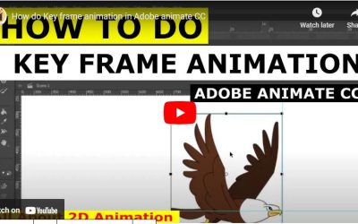How do Key frame animation in Adobe animate CC