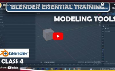 Blender modeling tools tutorial | Blender essential training Class 4