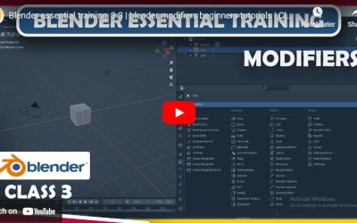 Blender Modifiers essential training, 3.3 | beginners tutorials Class 3
