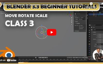 Blender 3.3 Move Rotate Scale Tutorials for Beginners