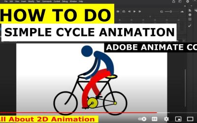 How to animate character cycling bicycle animation in Adobe Animate CC