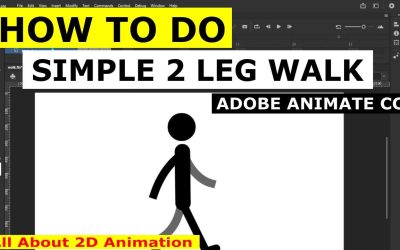 How to create simple walk cycle animation tutorial 2 leg