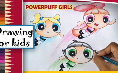 Learn How to Draw the Powerpuff Girls, an easy cartoon drawing