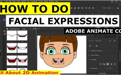 Changing facial mouth expression in adobe animate