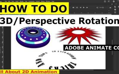 How to do perspective 3d rotating animation in Adobe Animate CC