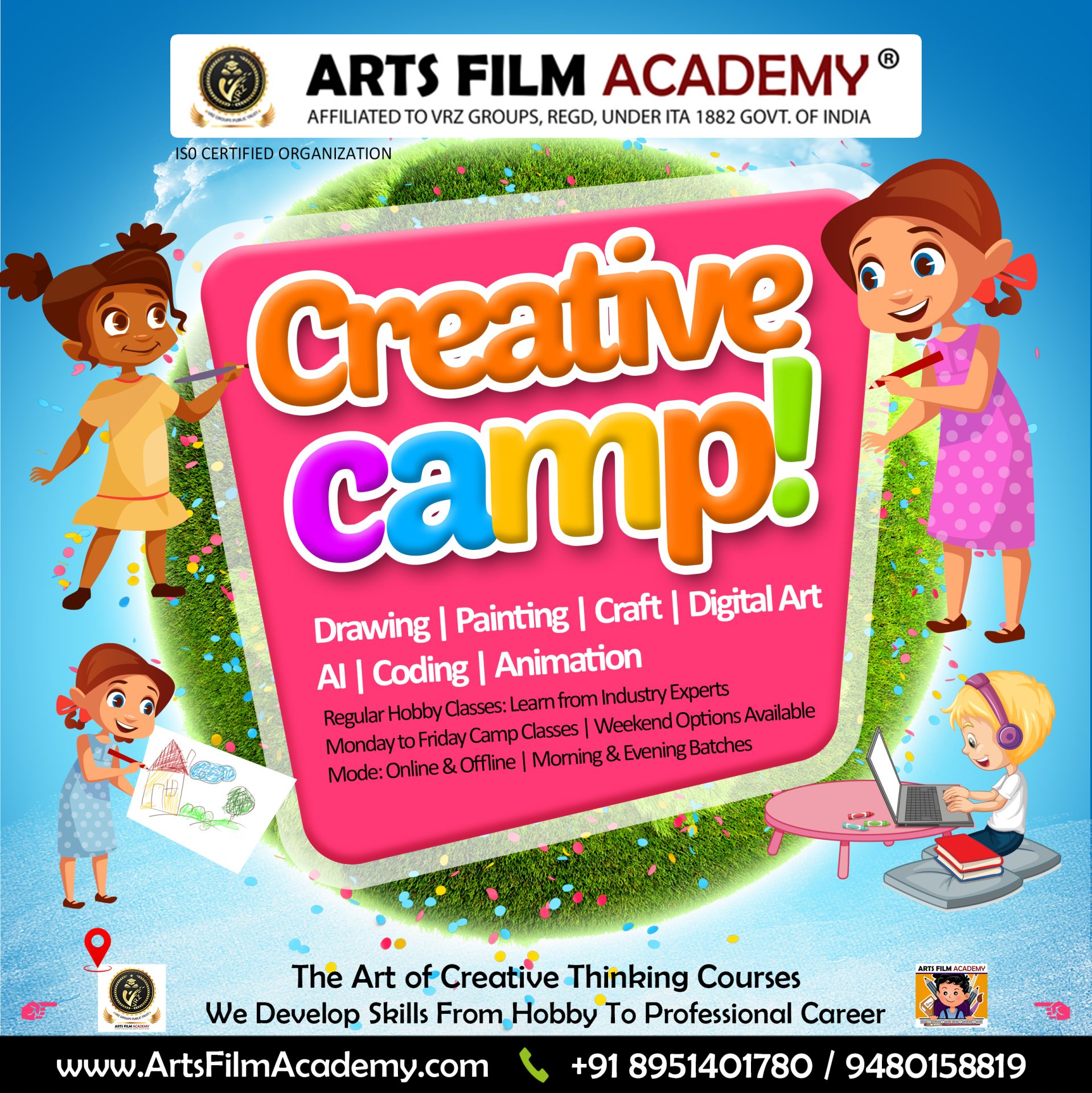 Creative Camp Flyer Creative camp for kids